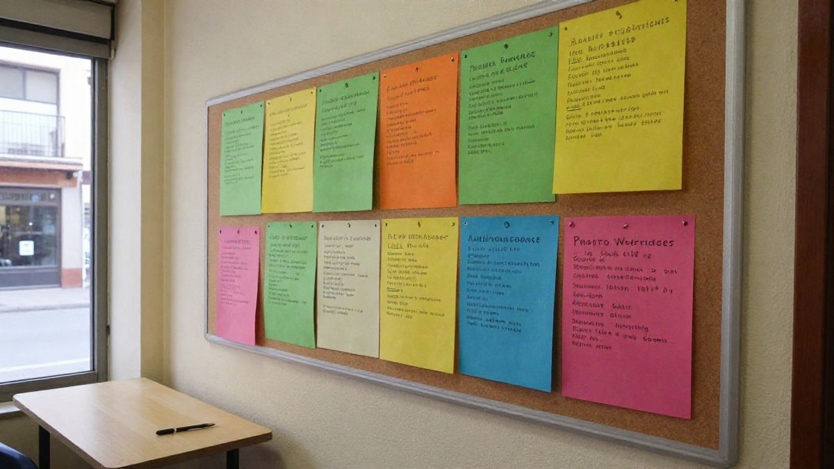 Imagen ilustrativa: un tablón de anuncios con folletos de actividades en un centro cívico.