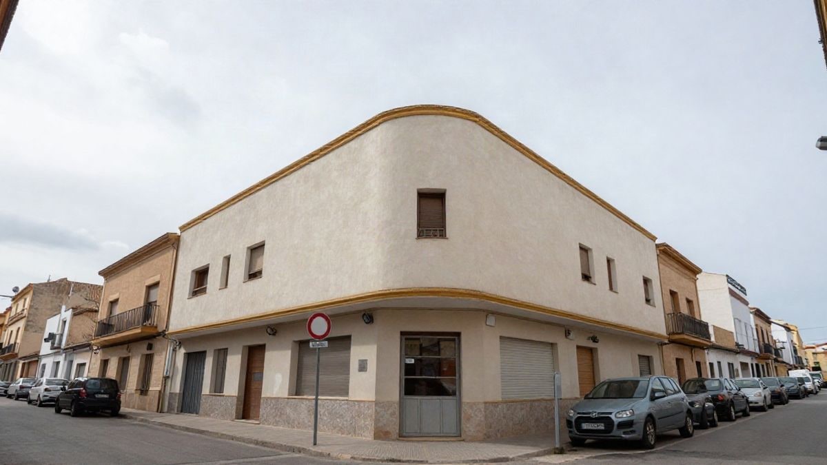 Imagen ilustrativa: fachada de un centro cívico con cielo despejado al fondo