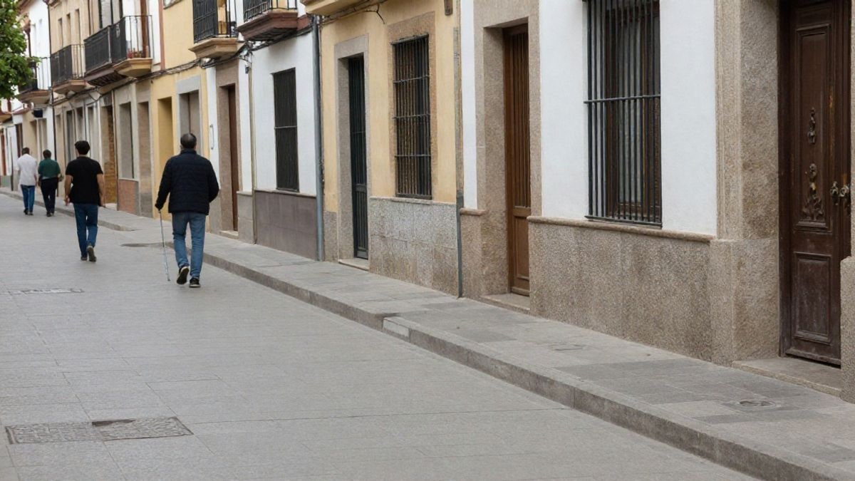 Imagen ilustrativa: pasarela peatonal sobre vías de tren en un entorno urbano