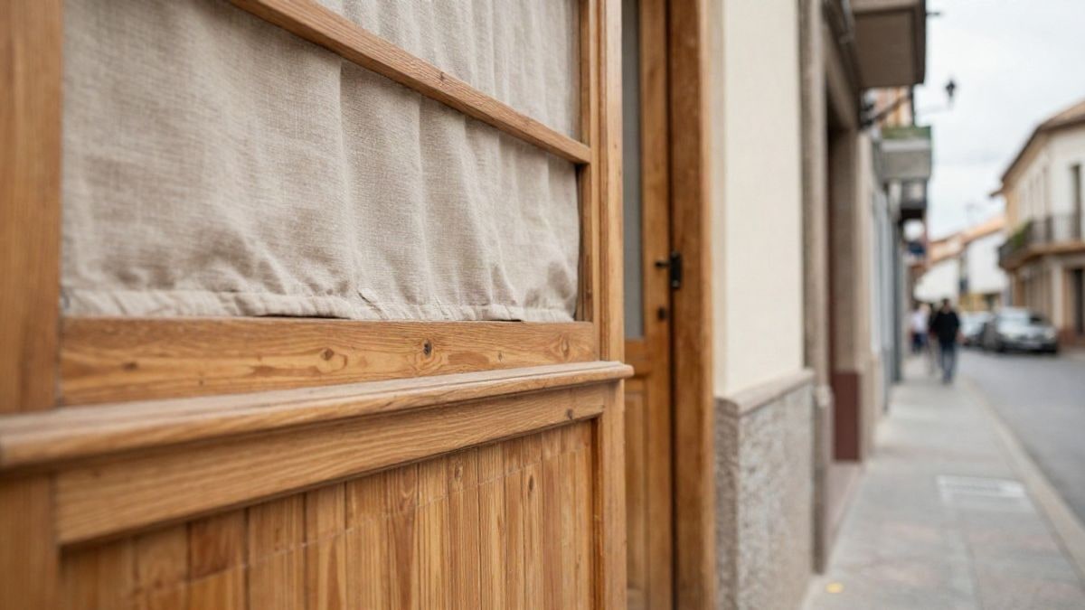 Imagen ilustrativa: detalle de madera y telas en un escenario teatral