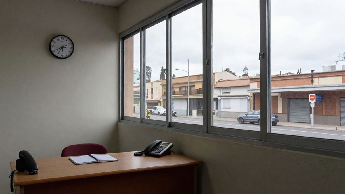Imagen ilustrativa: interior de una sala de emergencias municipal con luz de ventana lateral