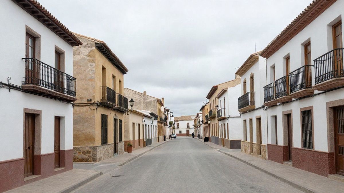 Imagen ilustrativa: vista cenital de un barrio residencial denso con bloques de pisos uniformes