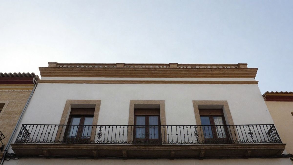 Imagen ilustrativa: ángulo bajo de la fachada de un edificio municipal con cielo despejado