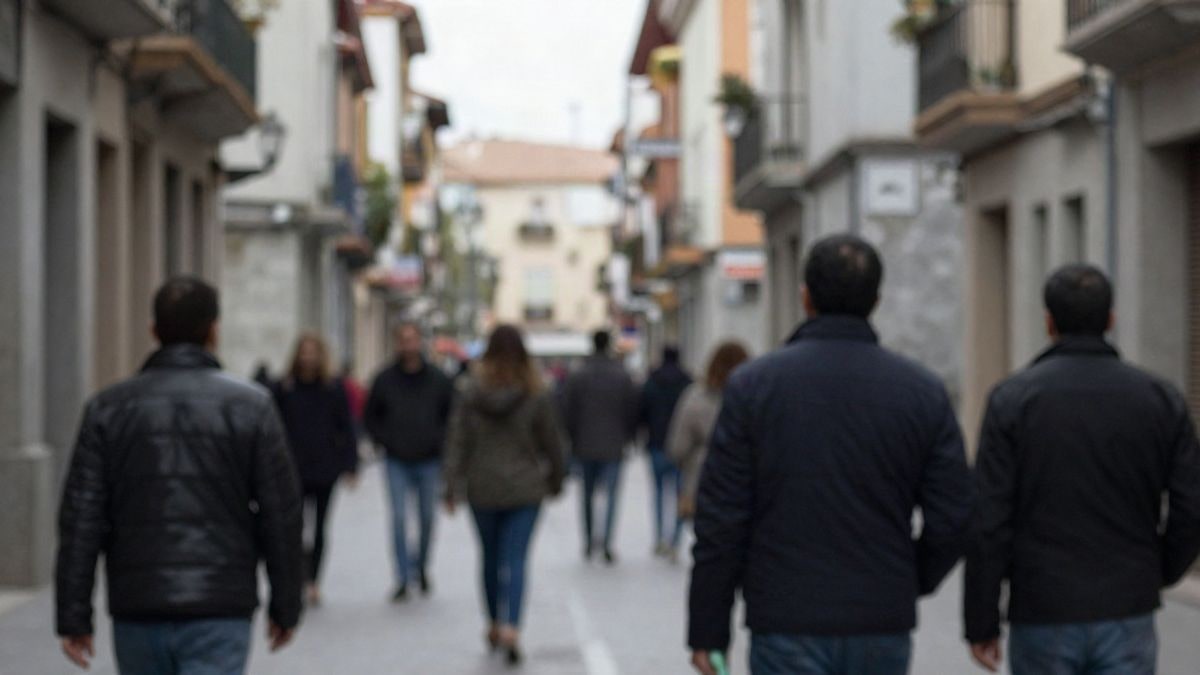 Imagen ilustrativa: ángulo bajo de una plaza urbana con área de juegos infantiles vacía y cielo de fondo