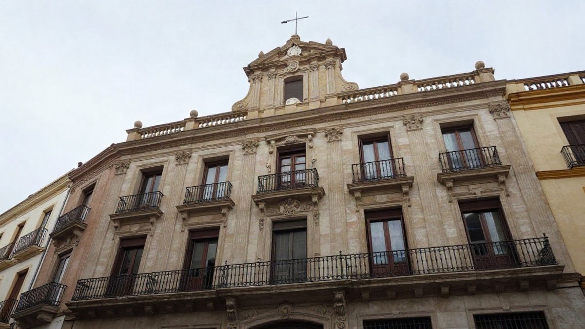 Imagen ilustrativa: fachada de un edificio histórico de intercambio marítimo con cielo despejado